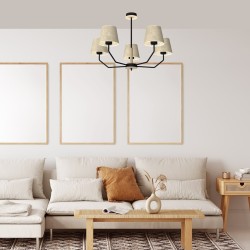 ETNA Black Pendant Lamp 5xE27