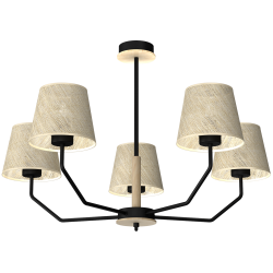 ETNA Black Pendant Lamp 5xE27