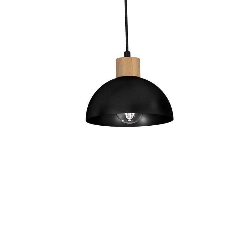ERIK Black/Wood Pendant Lamp 3xE27