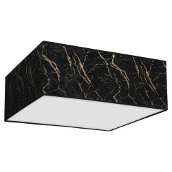 SENSO Black/Gold Ceiling Lamp Square 3xE27