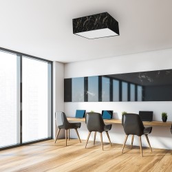 SENSO Black/Gold Ceiling Lamp Square 3xE27