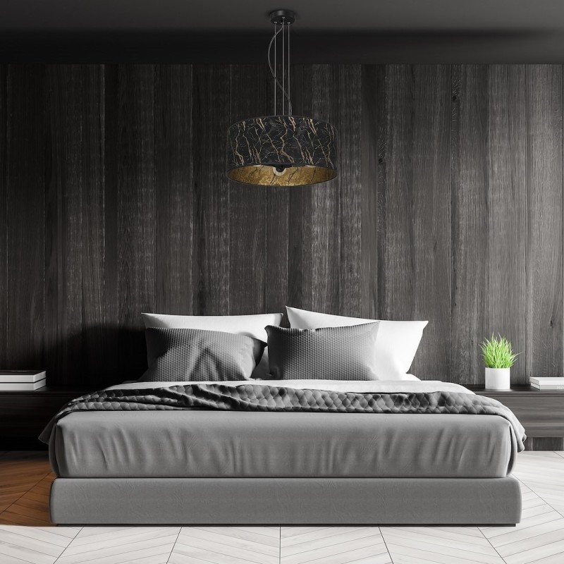 Hängelampe SENSO Schwarz/Gold 3xE27