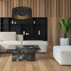 SENSO Black/Gold Hanging Lamp 3xE27