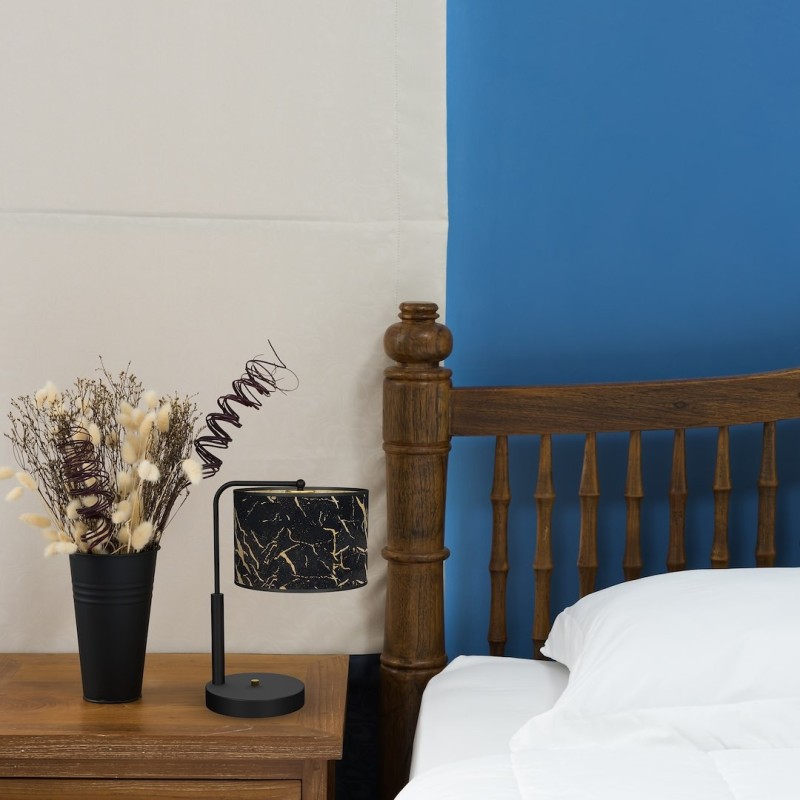 SENSO Black/Gold Table Lamp 1xE27