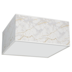 Lámpara de techo Senso cuadrada 2xE27 Blanco/Dorado