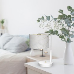 Nachttischlampe Senso 1xE27 Weiß/Gold