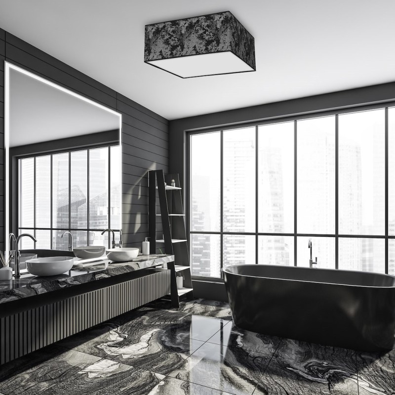 SATINO SILVER Ceiling Lamp 3xE27 50cm