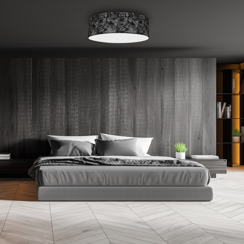 Lámpara de Techo SATINO SILVER 3xE27 Ø60cm