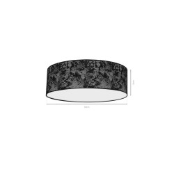 Ceiling Lamp SATINO SILVER 3xE27 Ø60cm