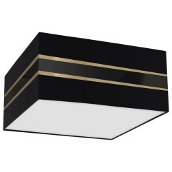 Ceiling lamp Square ULTIMO BLACK 2xE27