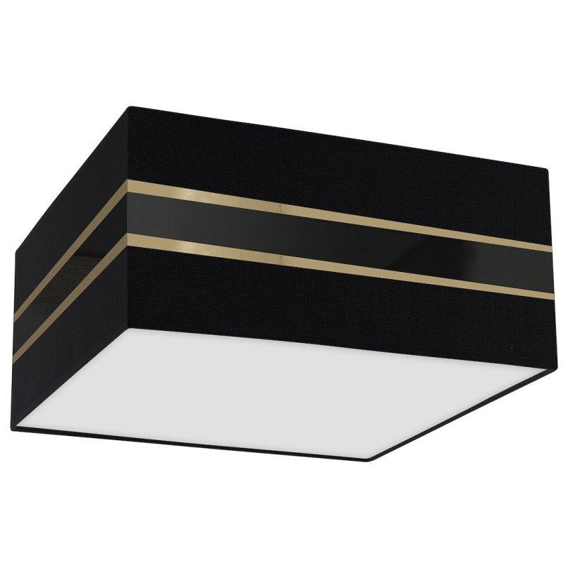 Deckenleuchte Quadrat ULTIMO BLACK 2xE27