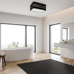 Ceiling lamp Square ULTIMO BLACK 2xE27