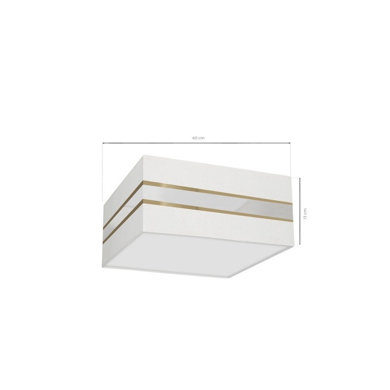 Lampa sufitowa Kwadrat Ultimo 2xE27 Biały