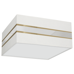 Ceiling Lamp Square Ultimo 2xE27 White