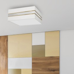 Ceiling lamp Square Ultimo 3xE27 White