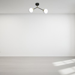 Deckenleuchte JOY SCHWARZ / GOLD 2xE14