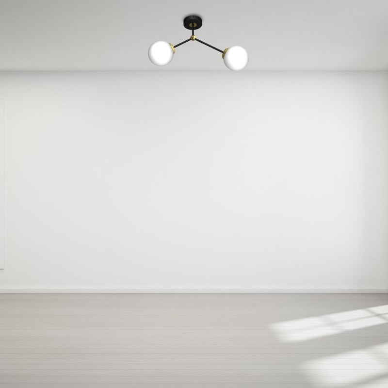 JOY BLACK / GOLD Ceiling Lamp 2xE14