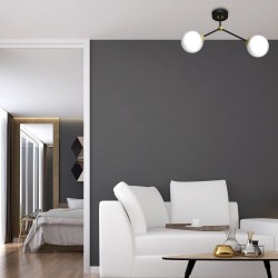 Deckenleuchte JOY SCHWARZ / GOLD 2xE14