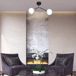 Deckenleuchte JOY SCHWARZ / GOLD 2xE14