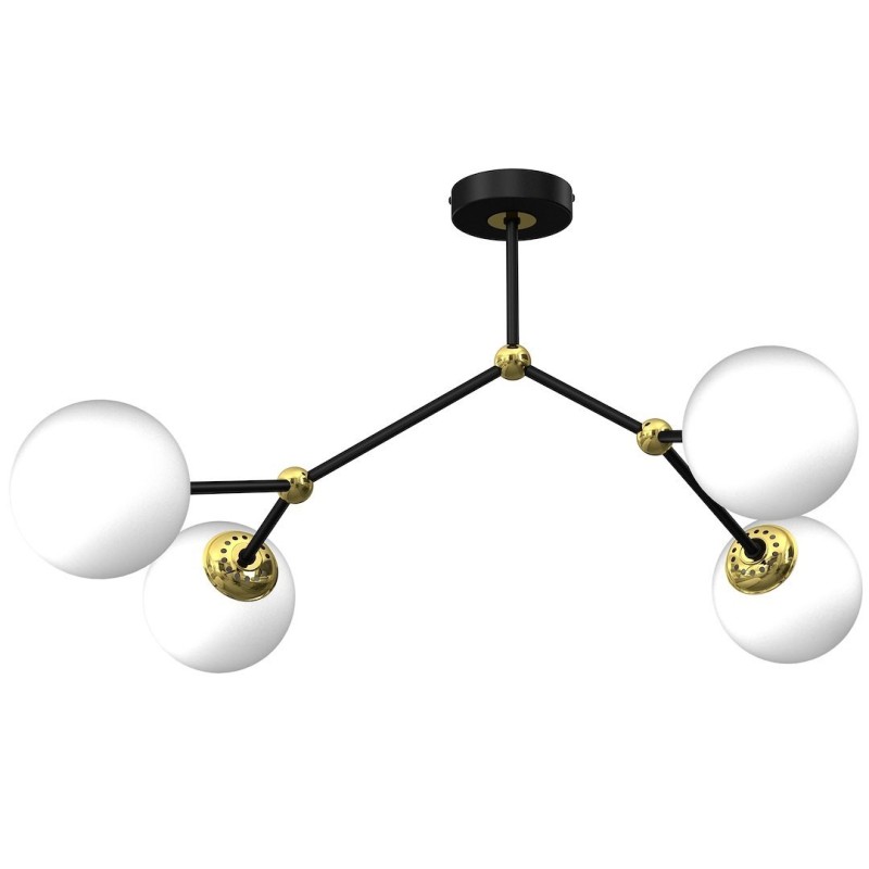 JOY BLACK / GOLD Ceiling Lamp 4xE14