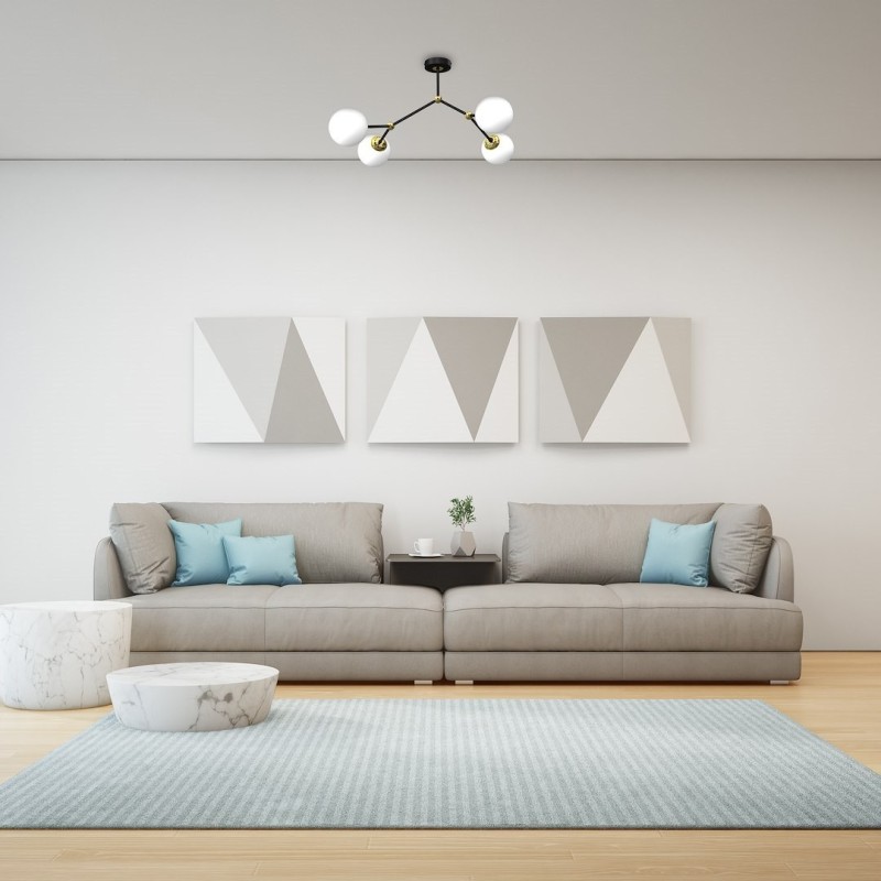 JOY BLACK / GOLD Ceiling Lamp 4xE14