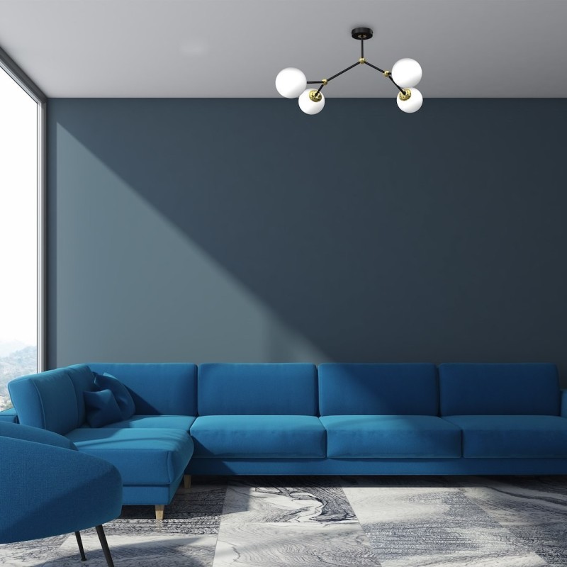 JOY BLACK / GOLD Ceiling Lamp 4xE14