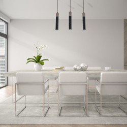 SOLO SAWN BLACK / PATINATED WOOD Pendant Lamp 3x mini GU10