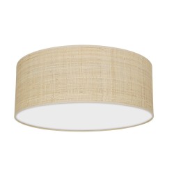 Ceiling lamp Marshall 2xE27 Ø40cm White/Rattan