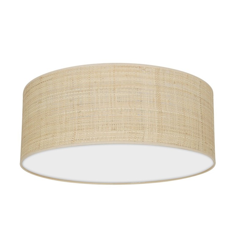 Ceiling lamp Marshall 2xE27 Ø40cm White/Rattan