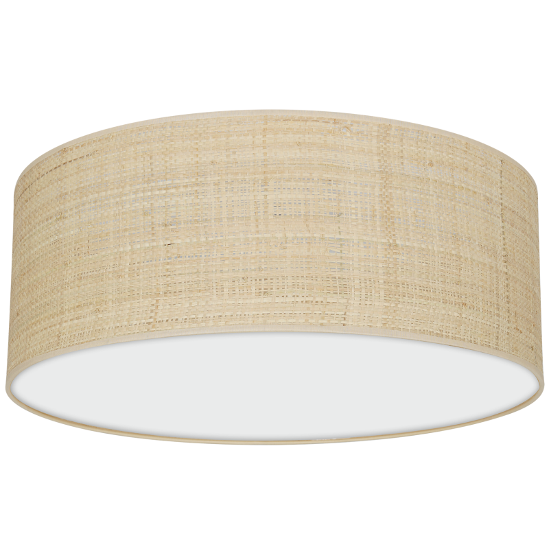 Deckenleuchte Marshall 2xE27 Ø40cm Weiß/Rattan