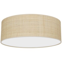 Lampa sufitowa Marshall 3xE27 Ø50cm Biały/Rattan