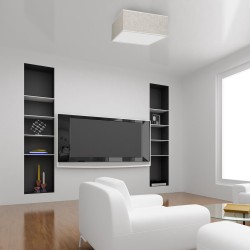 Ceiling lamp LINO WHITE / LINEN 2xE27