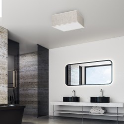 Ceiling lamp LINO WHITE / LINEN 3xE27