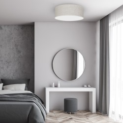 Ceiling lamp LINO WHITE / LINEN 3xE27