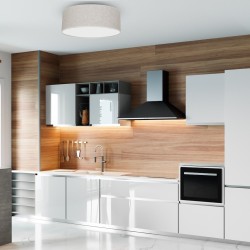 Ceiling lamp LINO WHITE / LINEN 3xE27