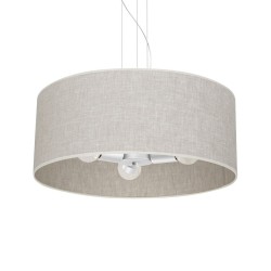 Ceiling lamp LINO WHITE / LINEN 3xE27