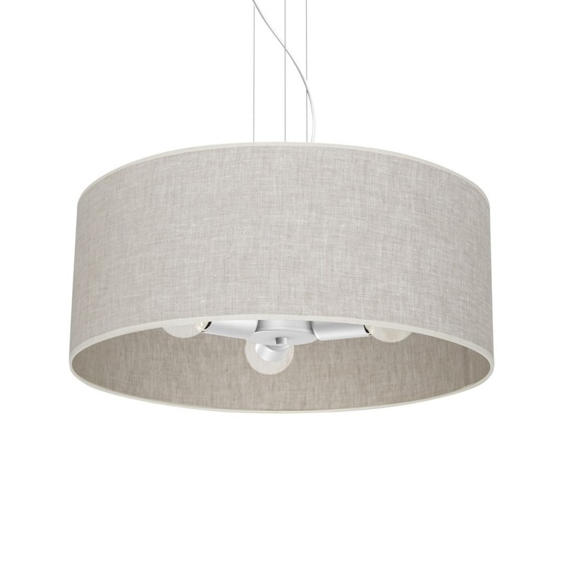 Ceiling lamp LINO WHITE / LINEN 3xE27