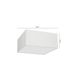 Lámpara de techo ALBION BLANCO / ALGODÓN 2xE27