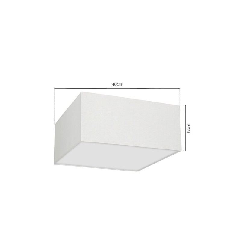 Deckenleuchte ALBION WEISS / BAUMWOLLE 2xE27