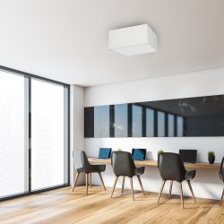 Lámpara de techo ALBION BLANCO / ALGODÓN 3xE27