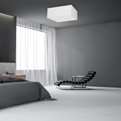 Deckenleuchte ALBION WEISS / BAUMWOLLE 3xE27