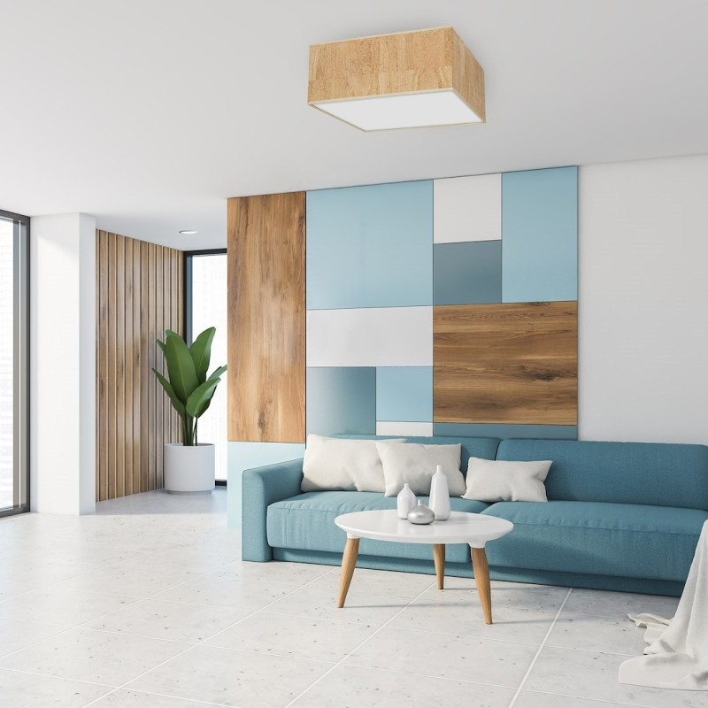 Ceiling lamp Cork 3xE27 White / Cork