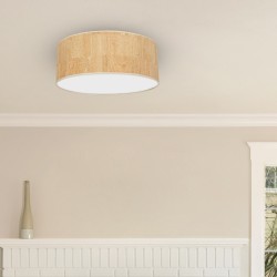Ceiling lamp Cork 3xE27 Ø50cm White / Cork