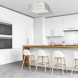 Deckenleuchte Ziggy 3xE27 Weiß/Gold