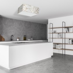 Lampa sufitowa Ziggy 3xE27 Biały/Złoty