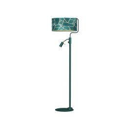 ZIGGY GREEN Gold/Bottle Floor Lamp 1xE27 + 1x mini GU10