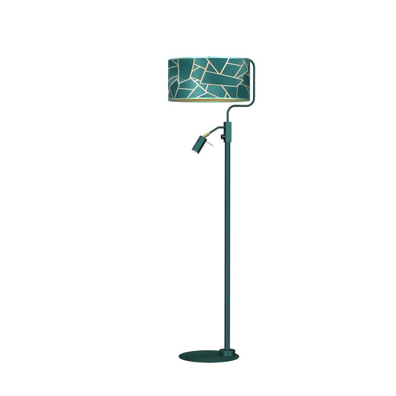 ZIGGY GREEN Gold/Bottle Floor Lamp 1xE27 + 1x mini GU10
