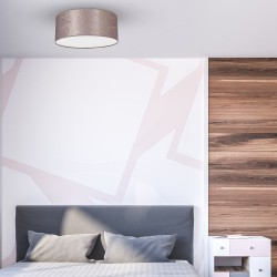 Deckenleuchte ZIGGY PINK Gold/Pink 2xE27 Ø40cm