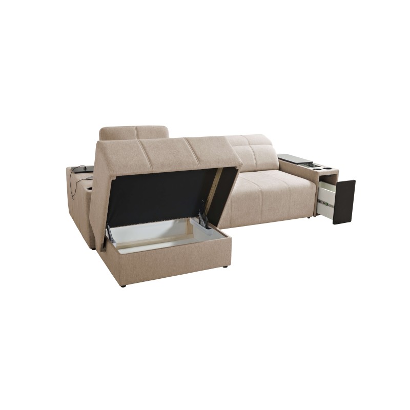 Ecksofa Milano I mit Schlaffunktion im Stoff Plecionka, Verita 76 – Eleganz und Funktionalität in einem