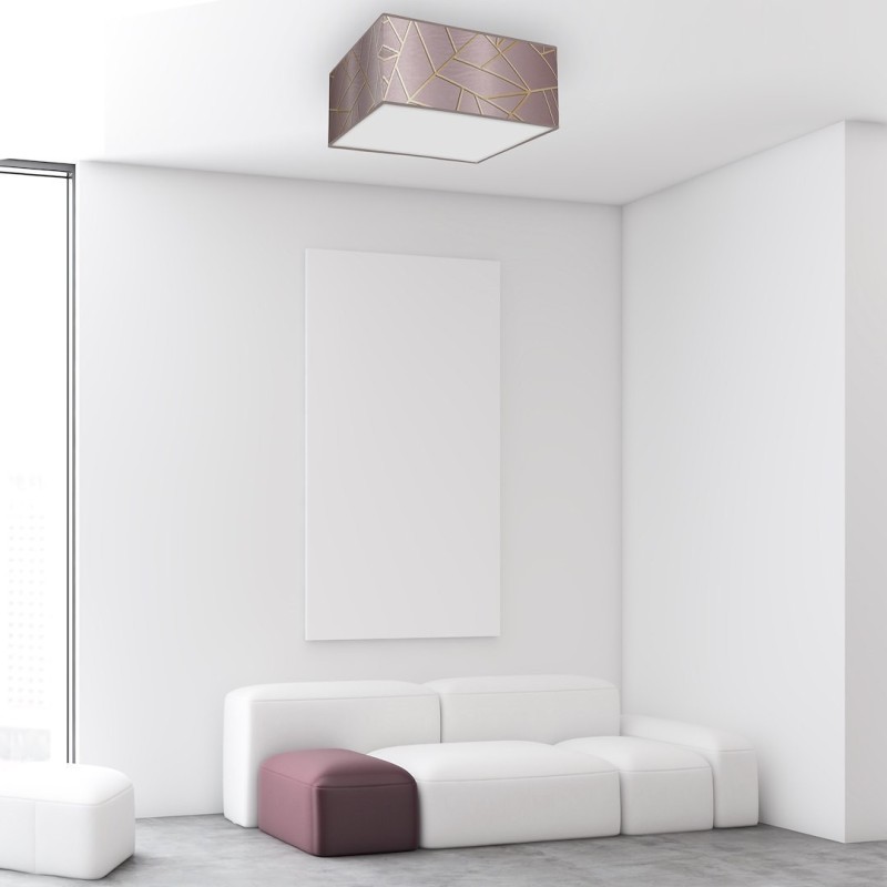 ZIGGY PINK Ceiling Lamp Gold/Pink 2xE27